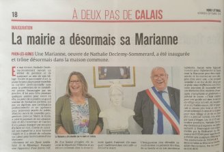 Marianne de la mairie de Pihen Les Guines